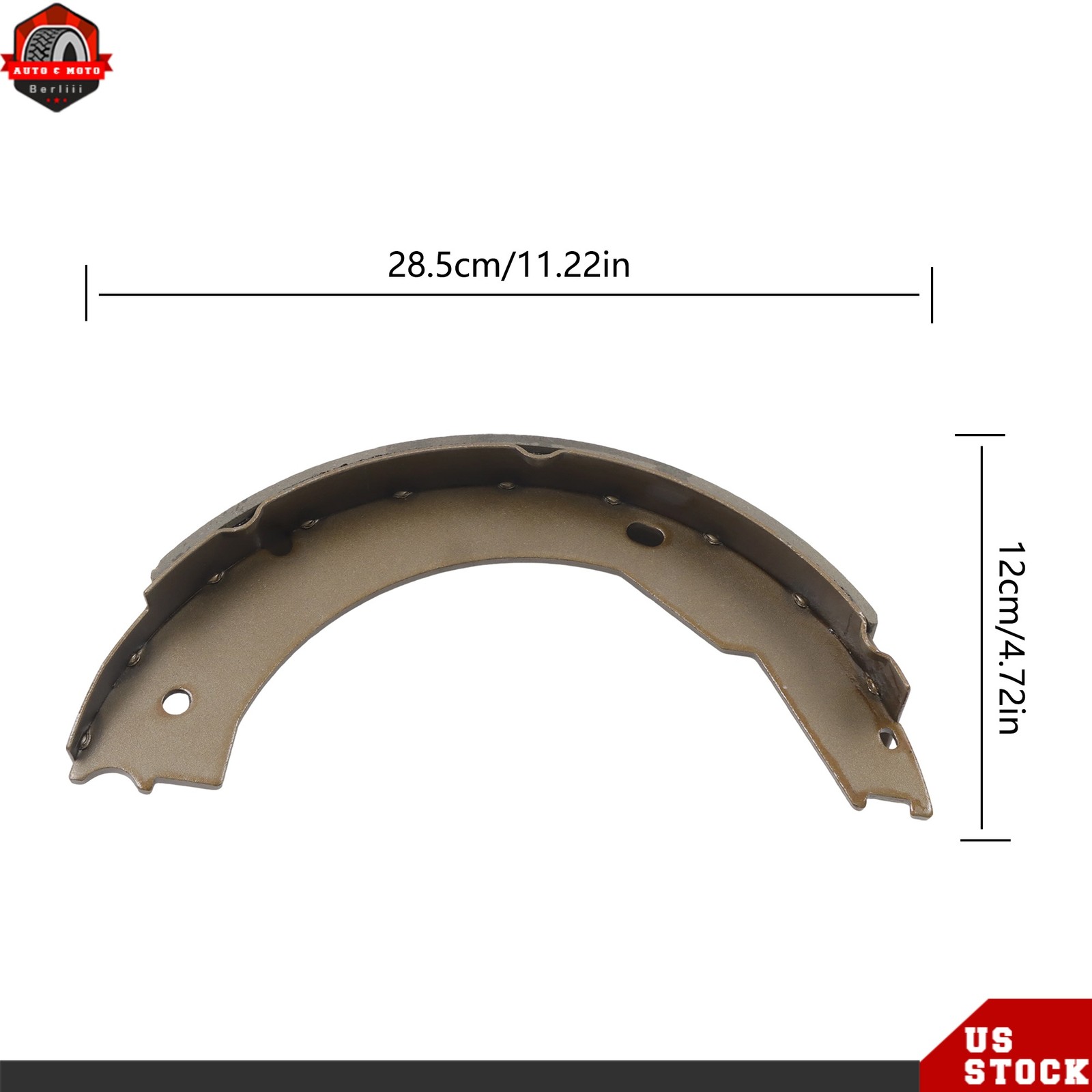 Electric Trailer Brake Shoes Replacement Kit 12″x2″ 2 Pairs 21029 21042 Camper