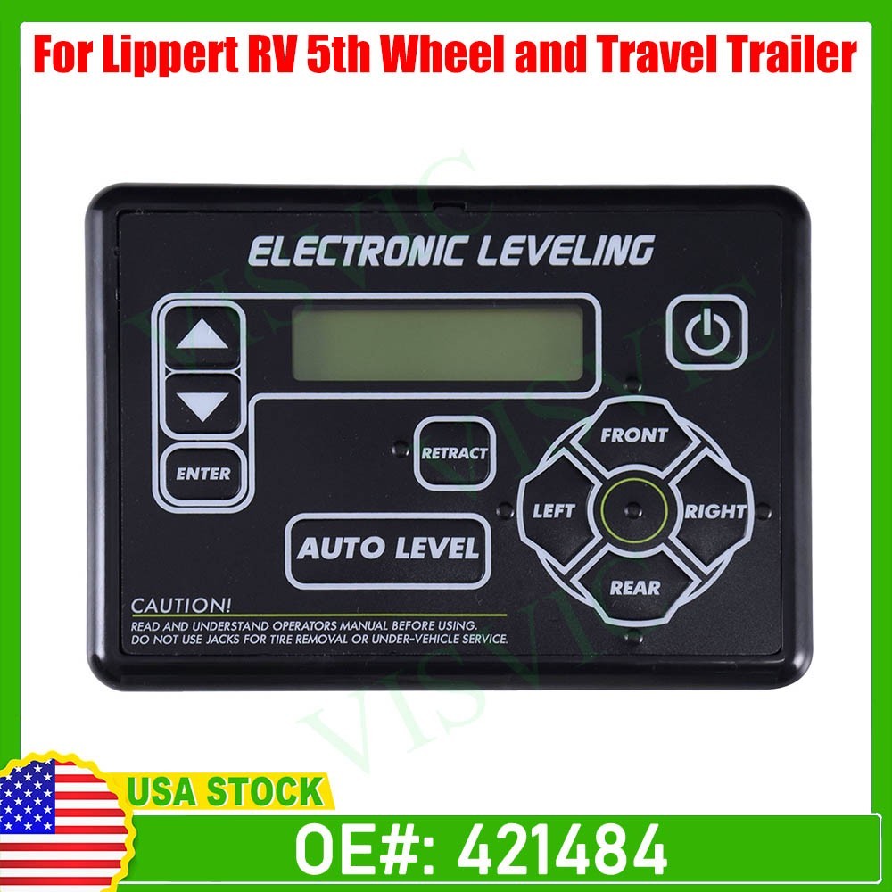 RV Ground Control Auto-Level Touchpad w/ Button For Lippert 5th Wheel