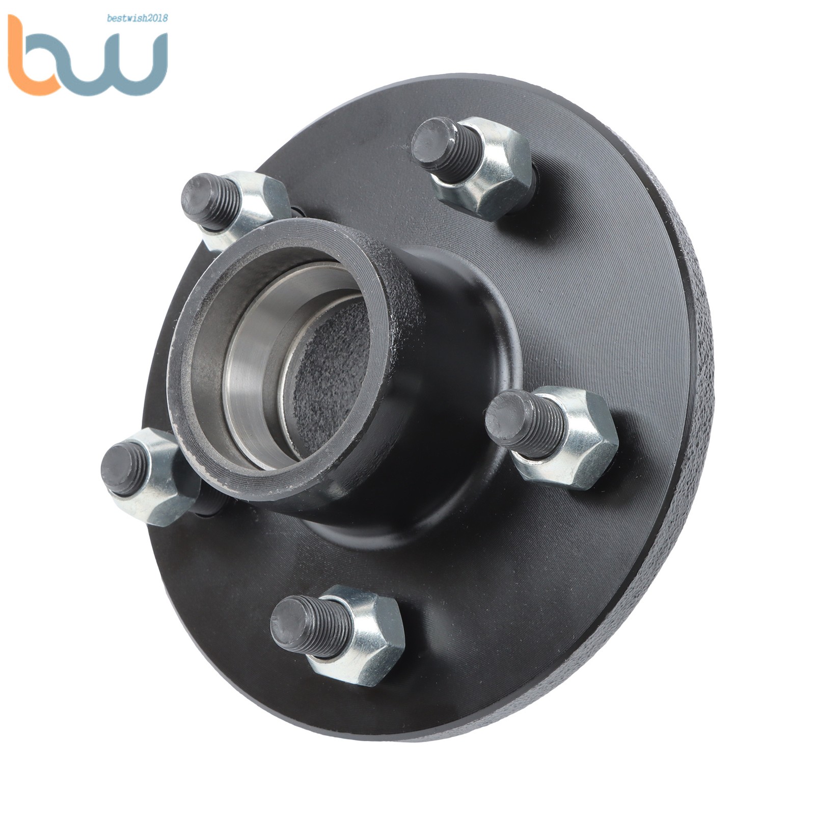 1/2 Packs 5 Lug 4.5″ Bolt Trailer Hub Kit 1.75 Circle #84 Spindle w/Bearing Kit