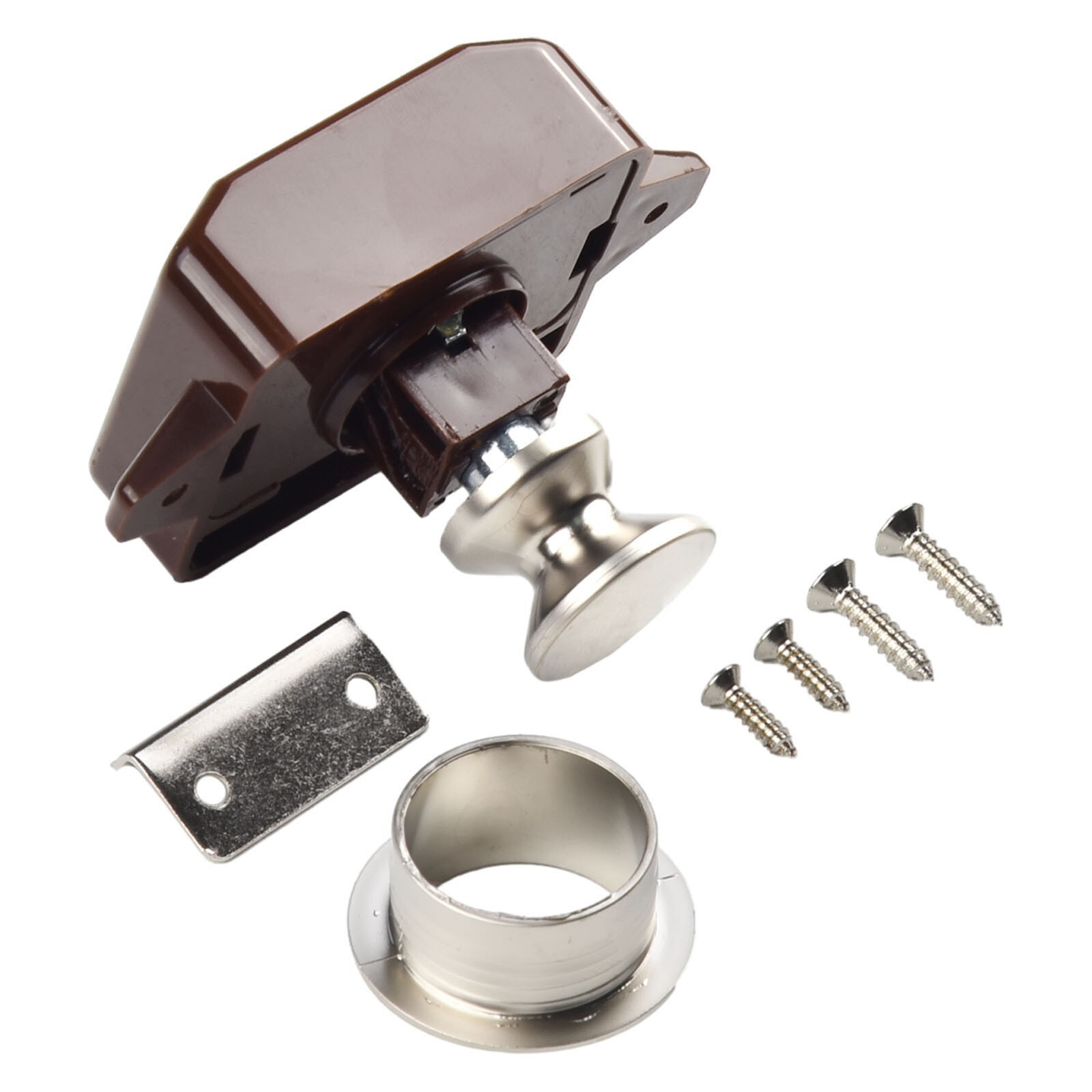 Latch Knob Push Button Catch Lock Cupboard Door for MOTORHOME Cabinet Camper