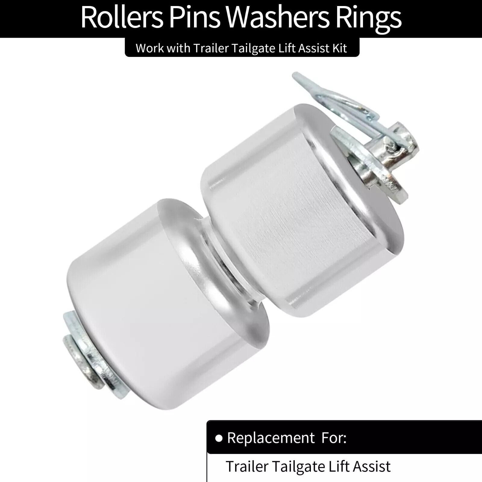 4X Trailer Tailgate Lift Assist Rollers Aluminum Alloy Fit GORILLA-LIFT GMNR925