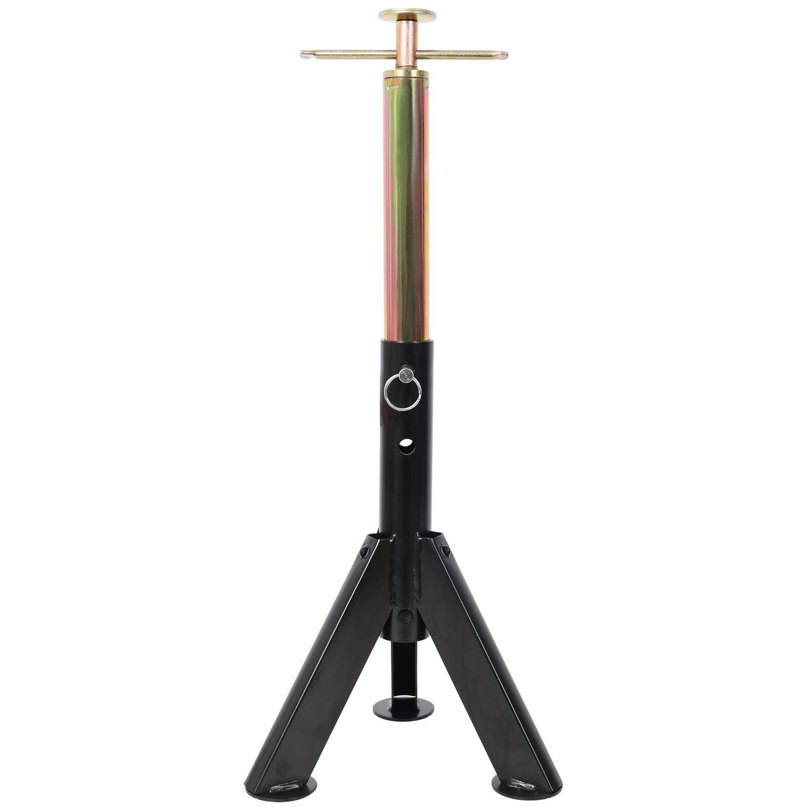 RV adjustable telescopic stabilizer jack bracket