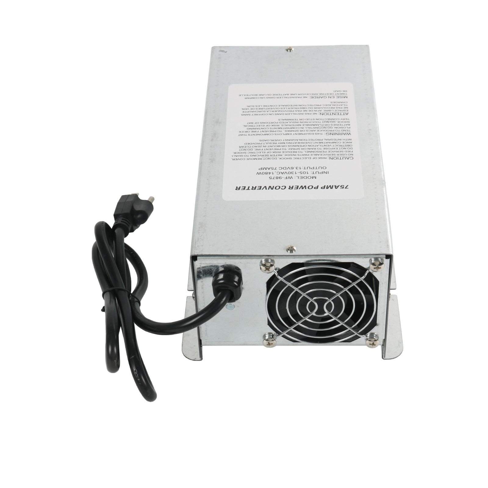 For WFCO WF-9875-AD-CB 75 Amp DC Auto Detect Deckmount Converter Charger WF-9800