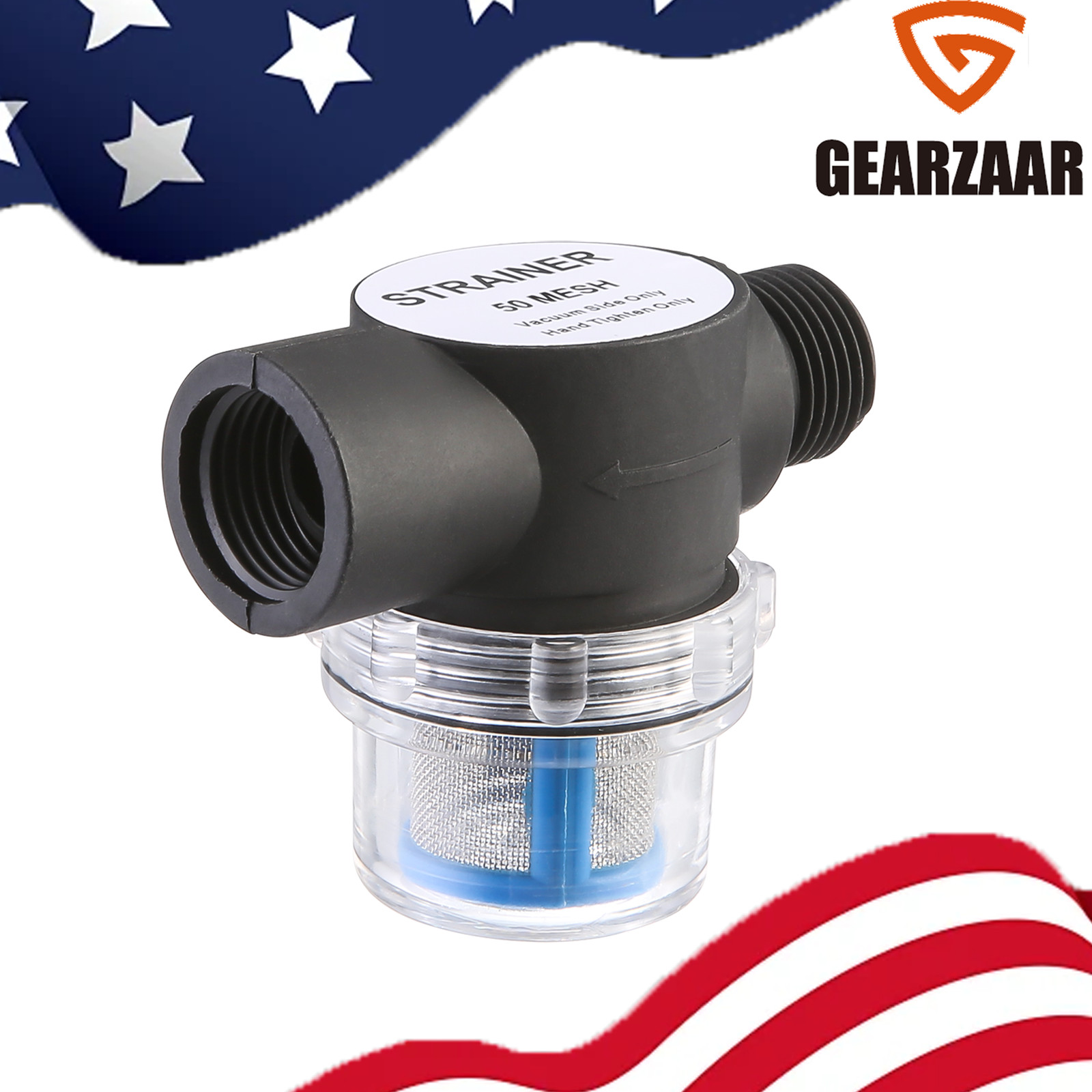 Water Pump RV Camper Strainer Filter Replacement 255-313 1/2 Freshwater Strainer