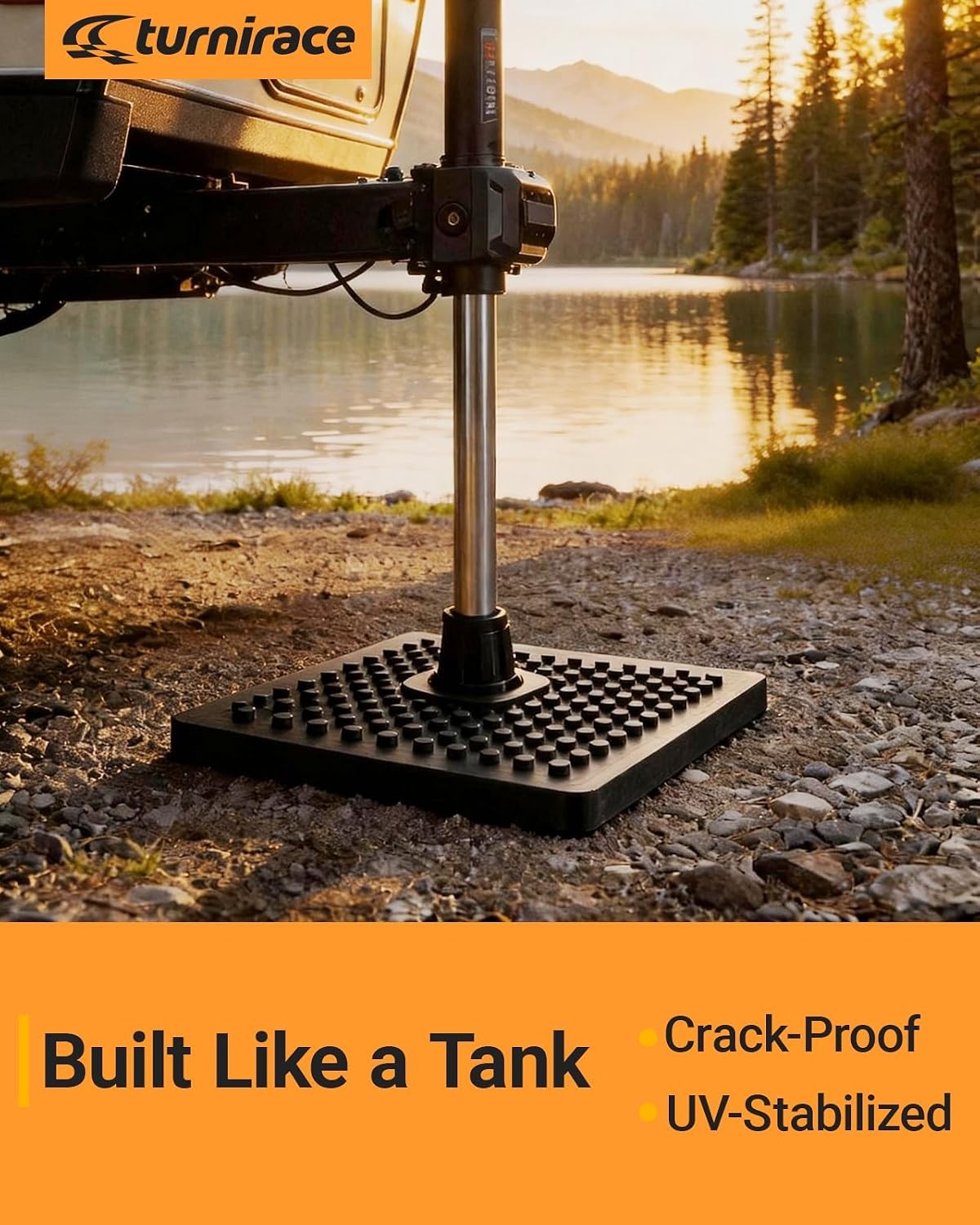 4Pack Heavy Duty RV Stabilizer Jack Pads 12″ x 12″ x 1″,11,000 lbs for Trailer