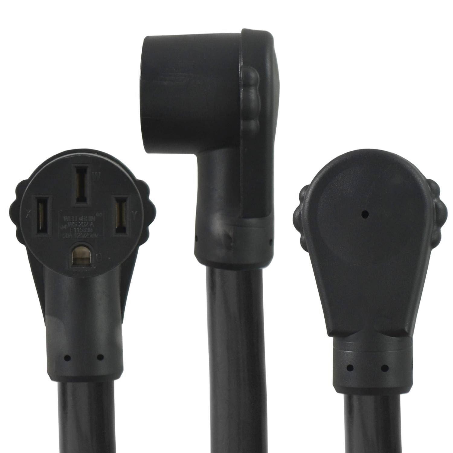 Conntek 14316 50 Amp to 50 Amp RV/Generator Adapter Cord – 1.5ft