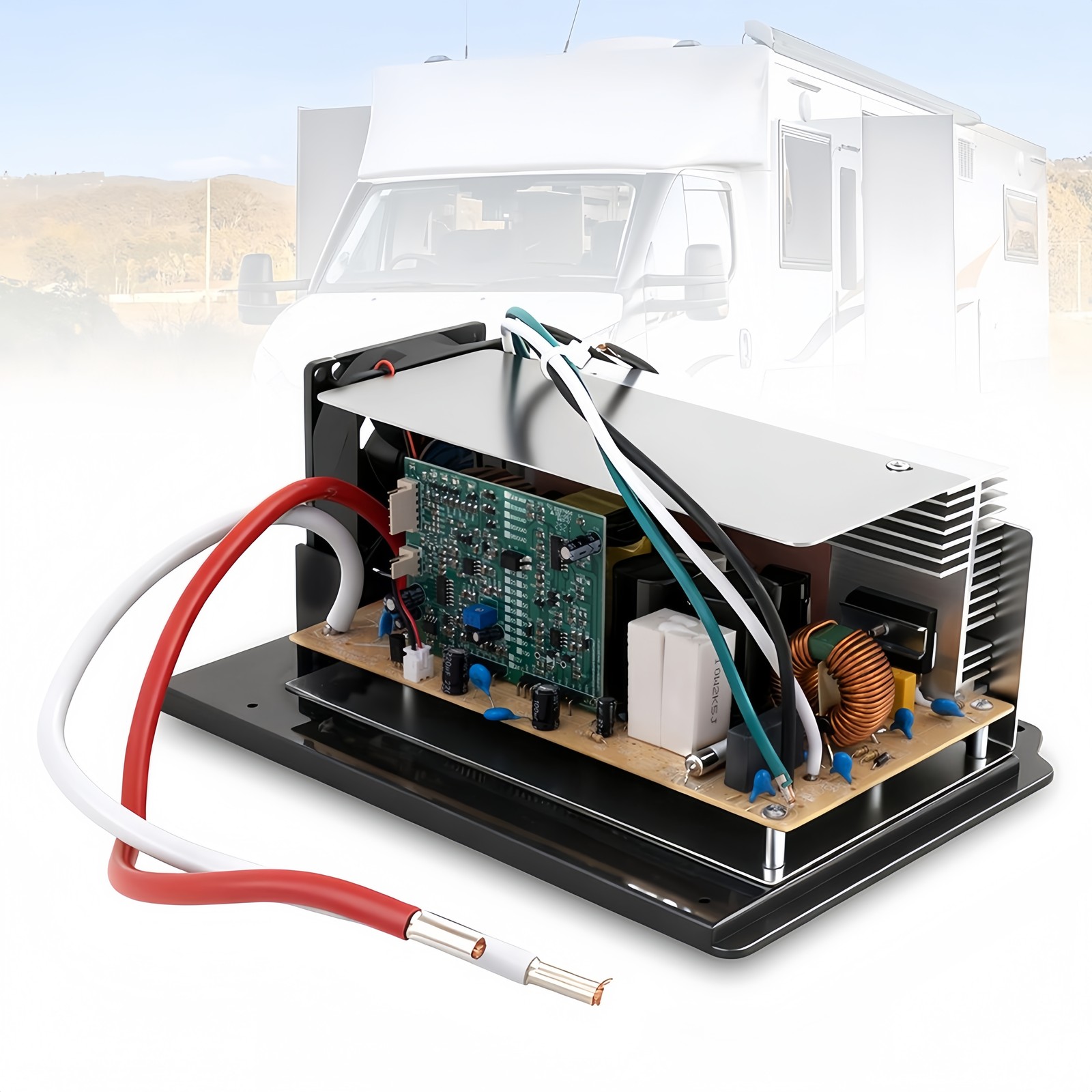 PM3-75LK 75 Amp Power Converter/Charger for RV AC 110v To DC 12v Converter US