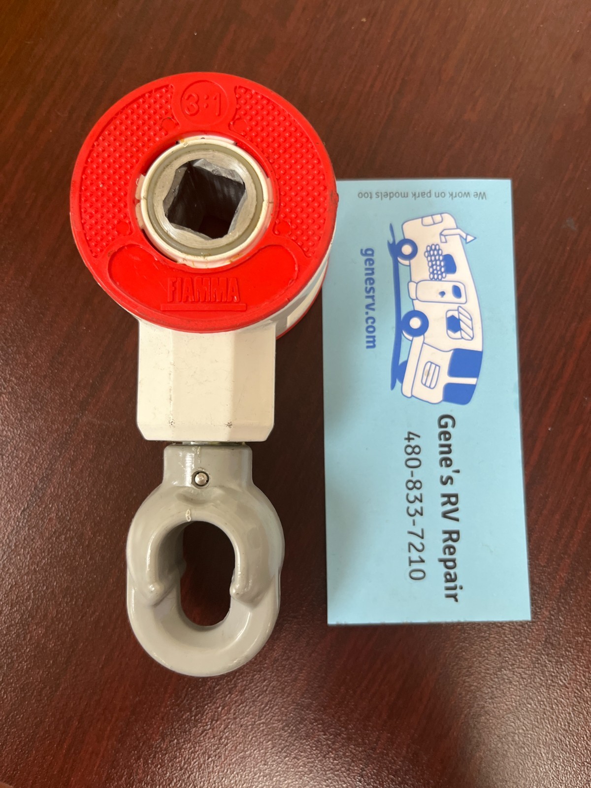 Fiamma F45S/F45i/F45Ti/F45 Plus Awning Winch + Slot (Polar White) (98655-153)