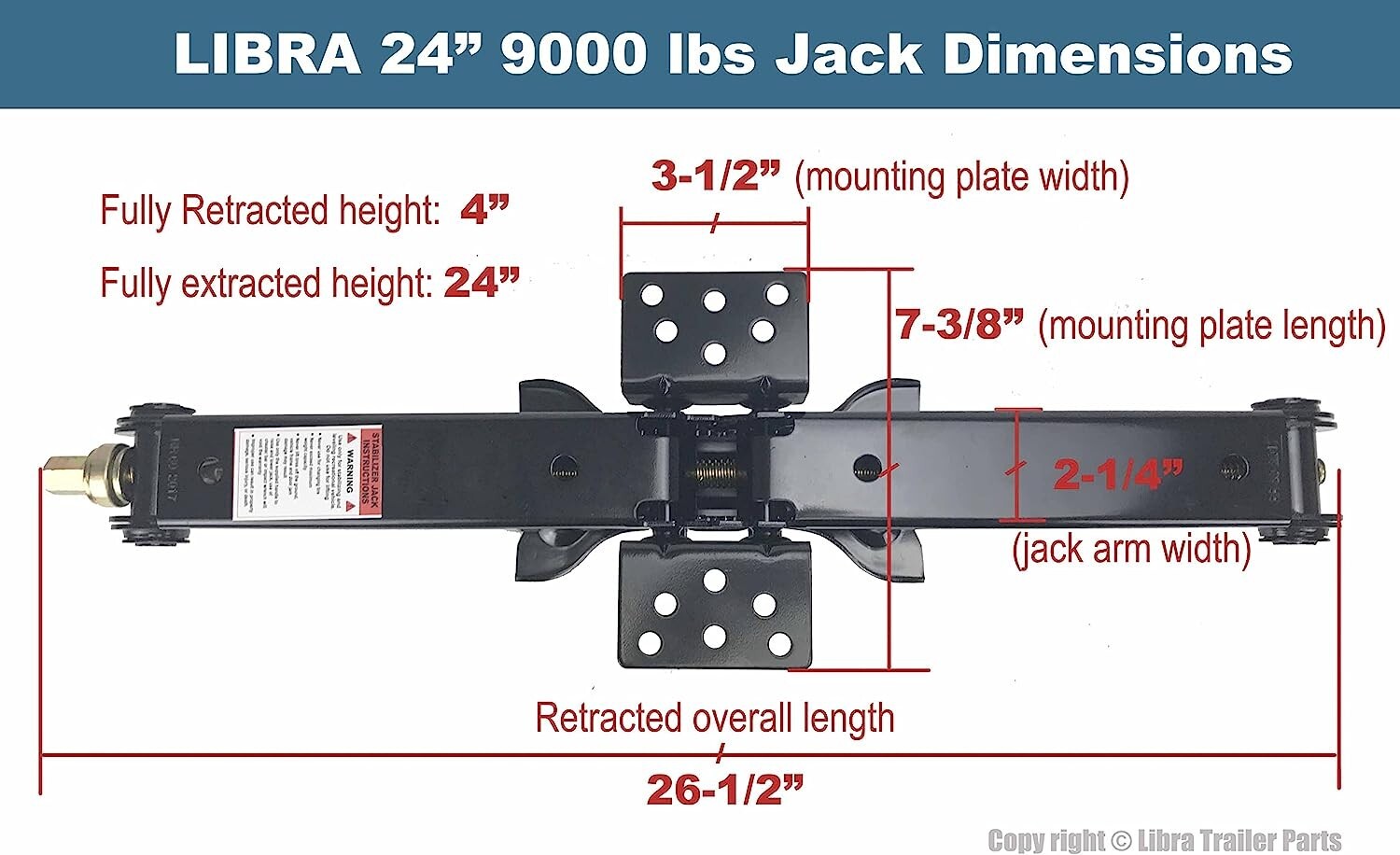 Heavy-Duty Scissor Jacks – Ultimate True HD 9000 Capacity – Socket Kit