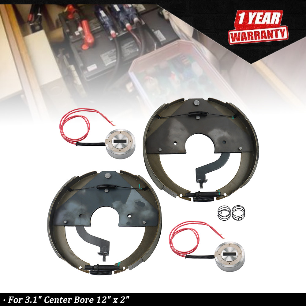 12″ x 2″ Mobile Home Trailer Brake Assembly Pair Left Right 3.1″ Center Bore NEW