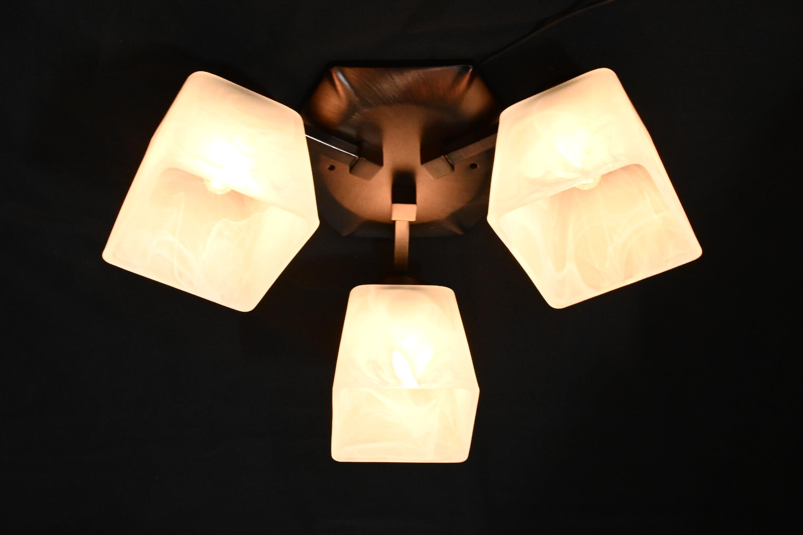 3-Light RV Ceiling Pendant – 12V – Decorative Light Fixture – Oil-Rubbed Bronze