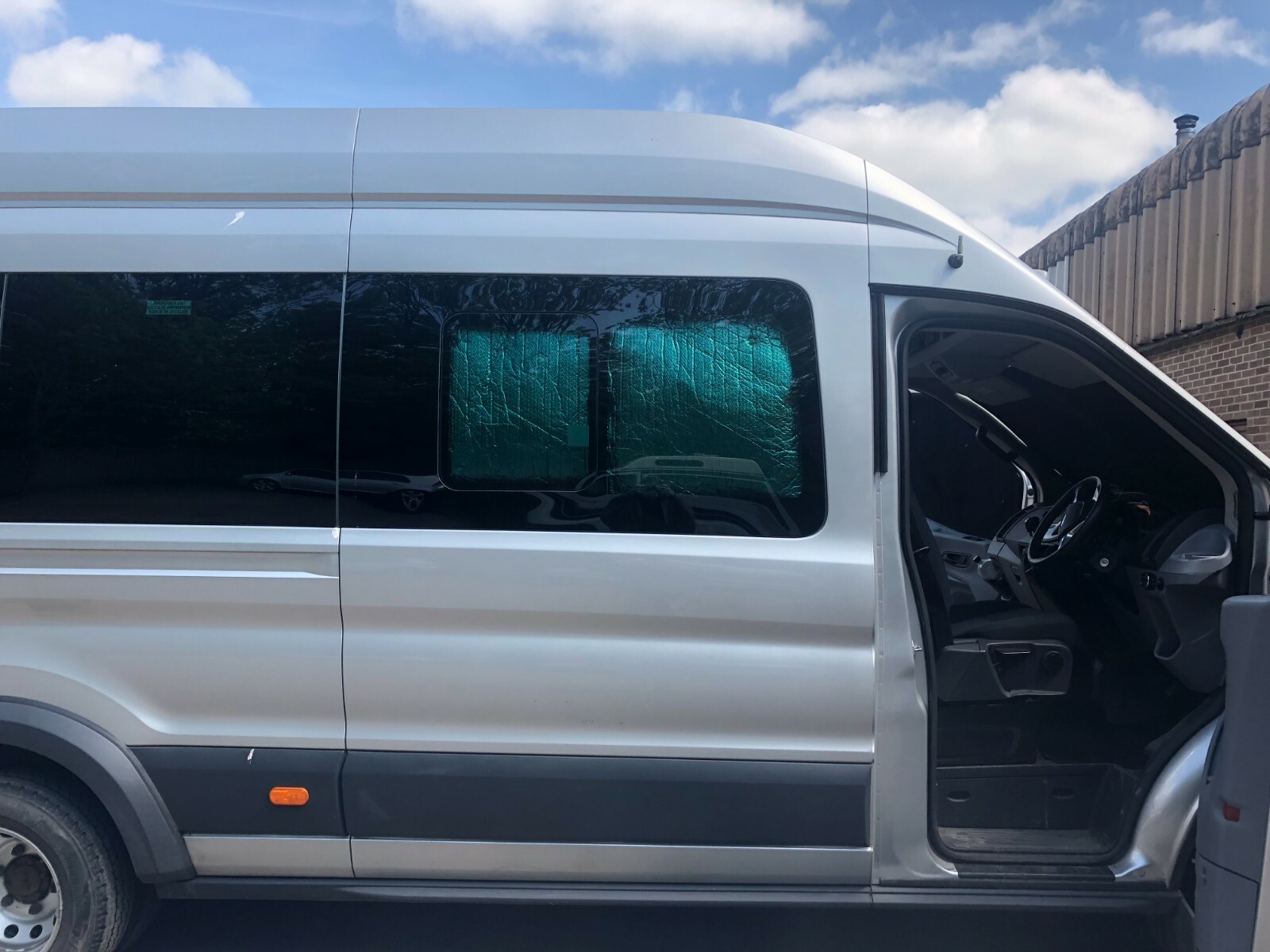 Thermal Side ford transit mk8 Silver blackout Side Window