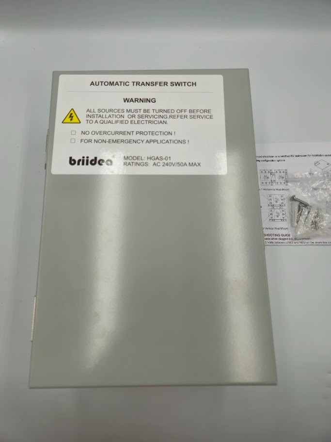 RV Transfer Switch, Briidea Automatic Transfer Switch 50 Amp Applied to RV, S…