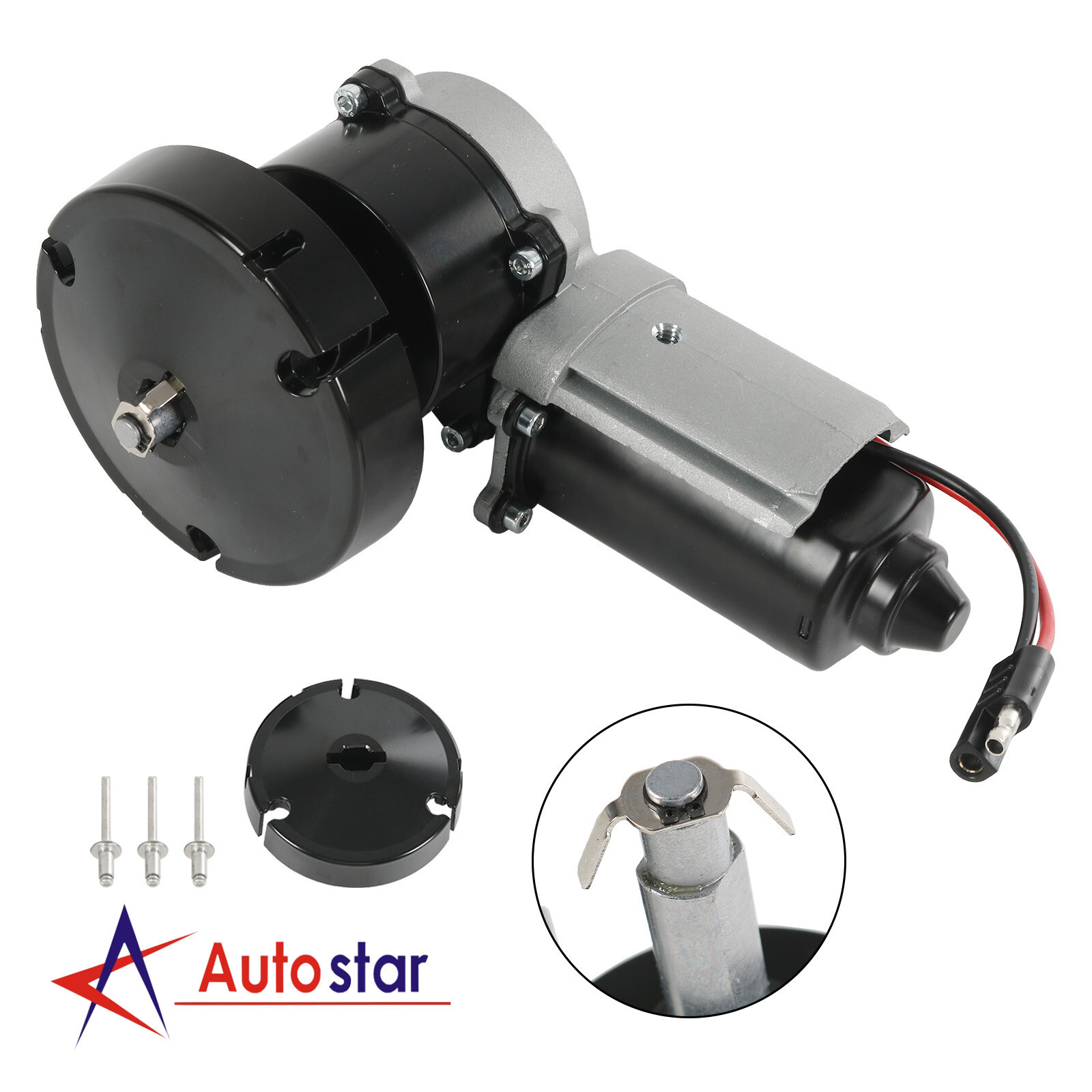 Black 3317084.000U Motor Drive For Dometic 9200 Series RV Awning