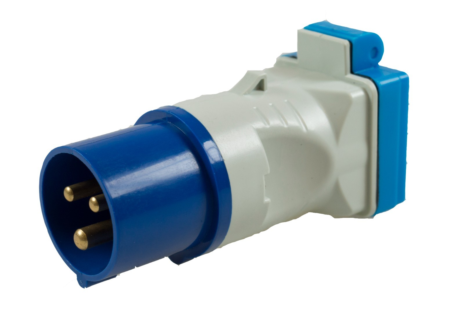 MP3758 230V 16A Caravan Plug to BS Socket Adaptor