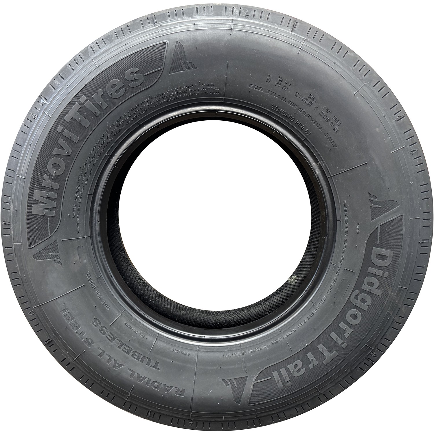 Tire Mrovi Tires DidgoriTrail All Steel ST 235/85R16 Load G 14 Ply Trailer