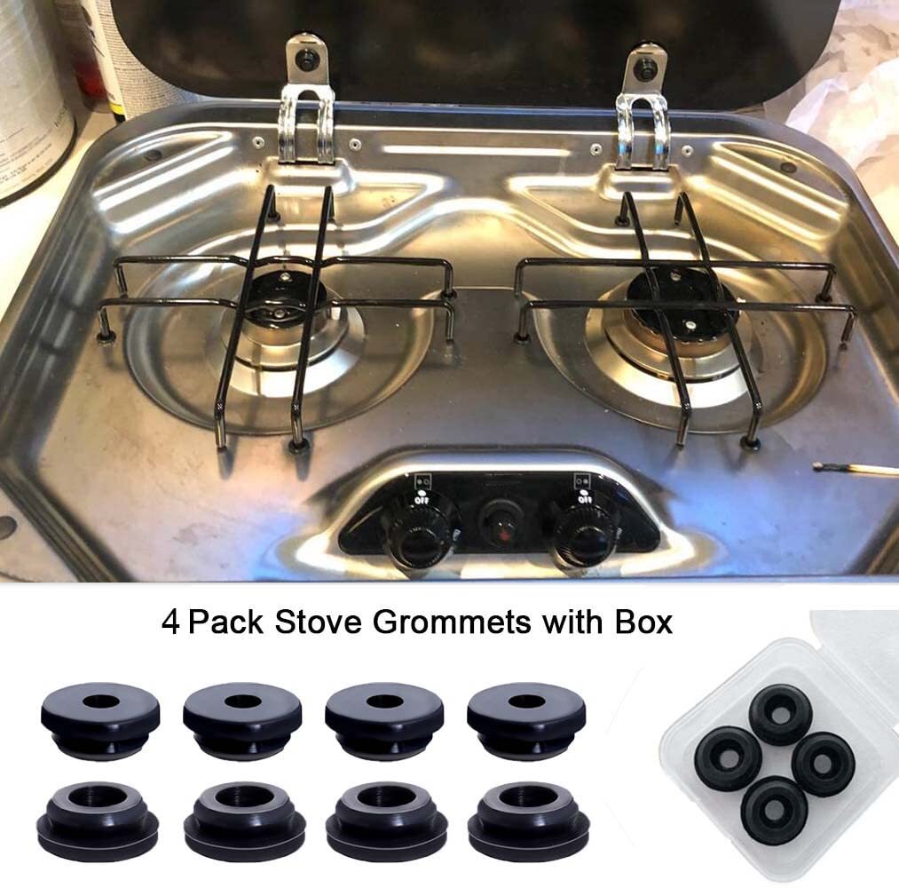 4pcs RV Stove Top Grommets, RV Stove Grommet Kit for Magic Chef and for Atwood
