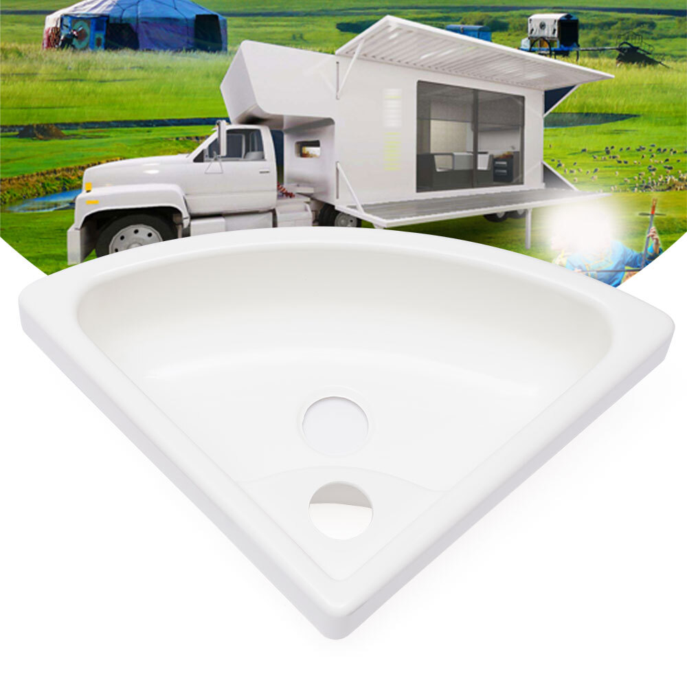 Triangular Acrylic Corner Wash Basin WC Bathroom Counter Top Wall-Mounted Sink