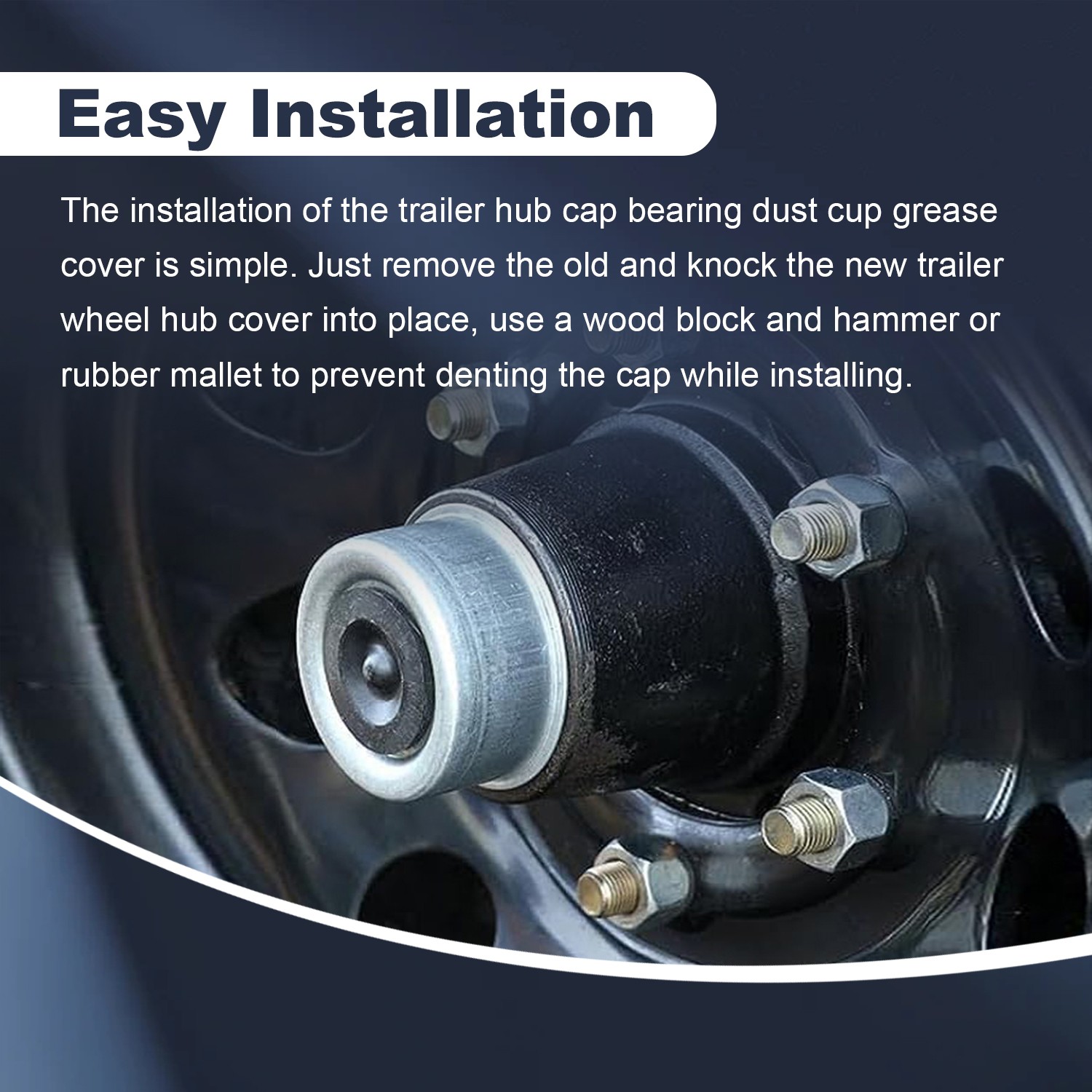 4x 2.44″ Dust Cap Trailer Axle Hub Rubber Plug for Dexter EZ Lube 5200-6000 lb