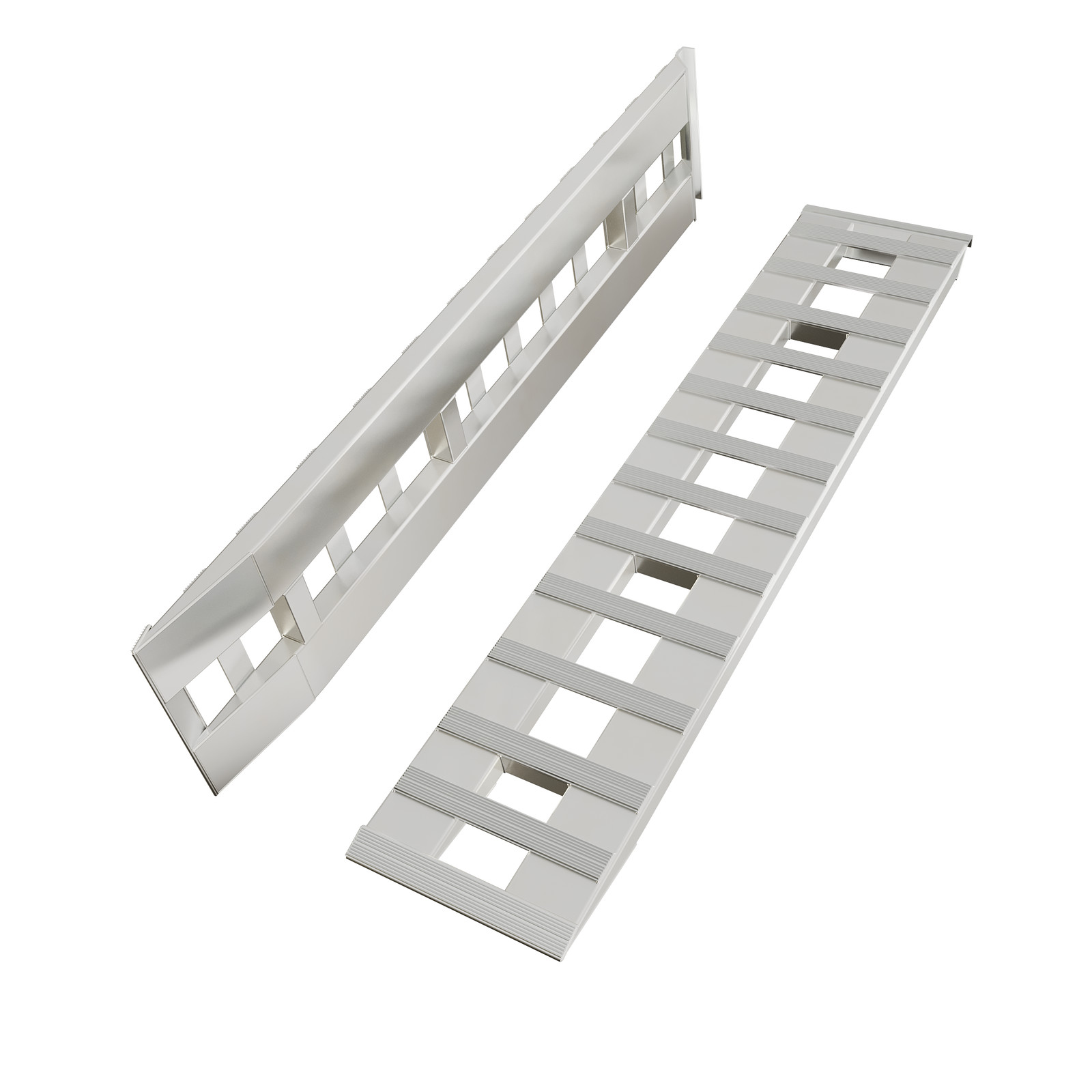 72″x15″ Pair Aluminum 8500 LBS Hook Ramps Car Truck Trailer Auto Hauler Tractor