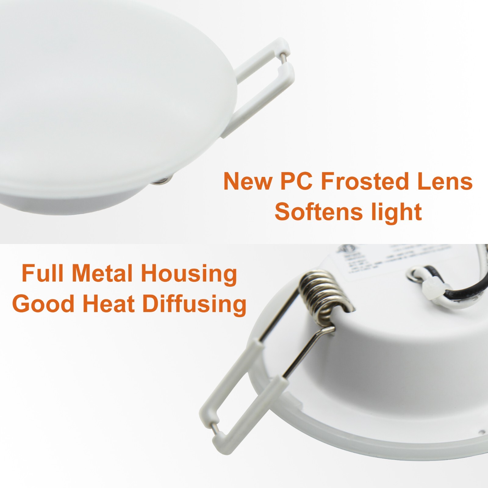 Facon 3in LED 12V Recessed Ceiling Light RV Interior Light Camper Trailer 6000K