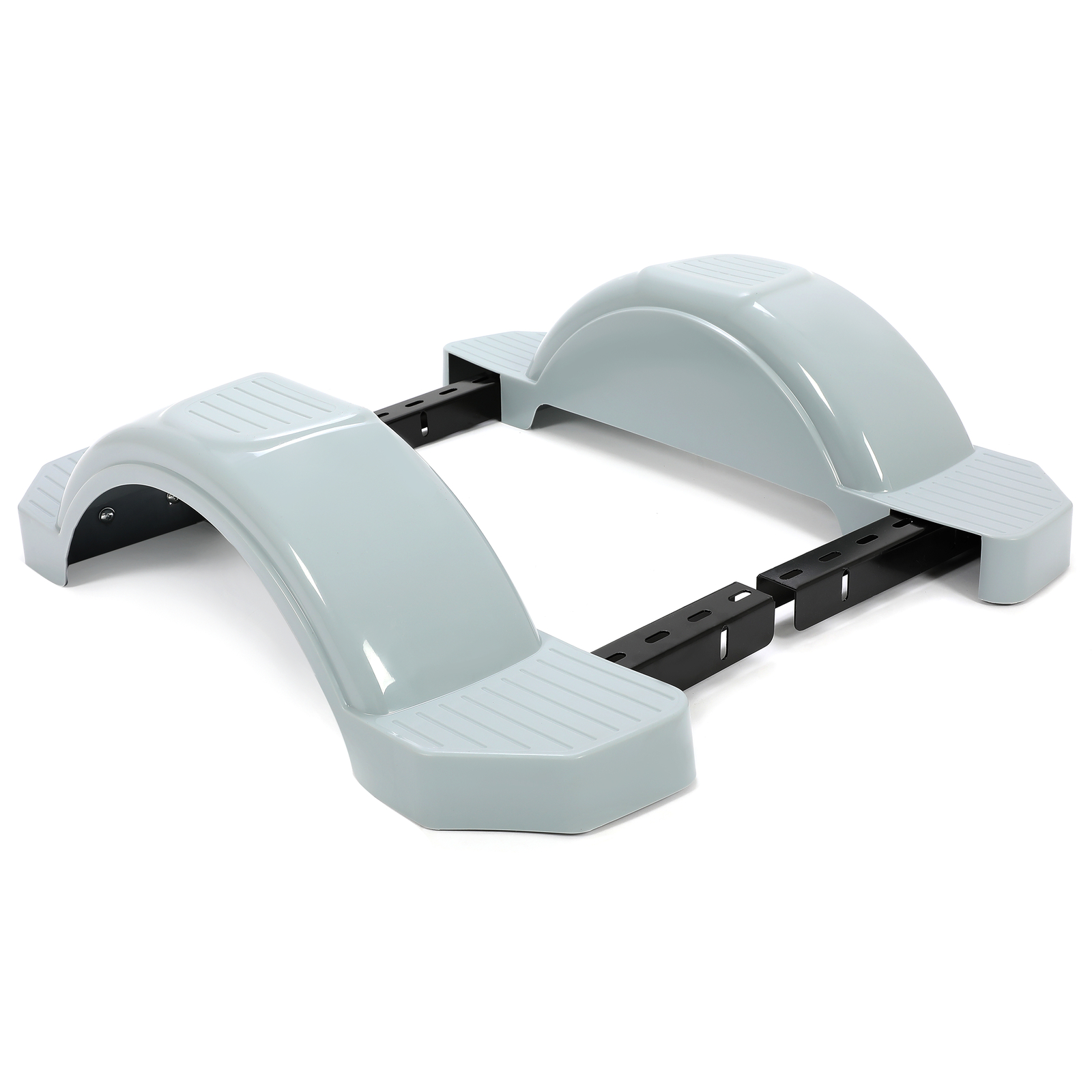 2 pcs Single Axle Trailer Fenders For 13″ Wheels Tire Skirt Boat Gray