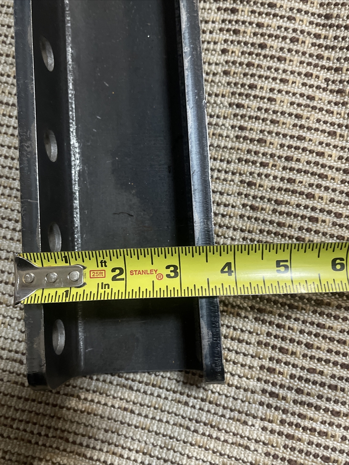 Heavy Duty 6-Hole Adjustable Channel Bracket – Weld On – 12″ Tall – 21,000 lbs