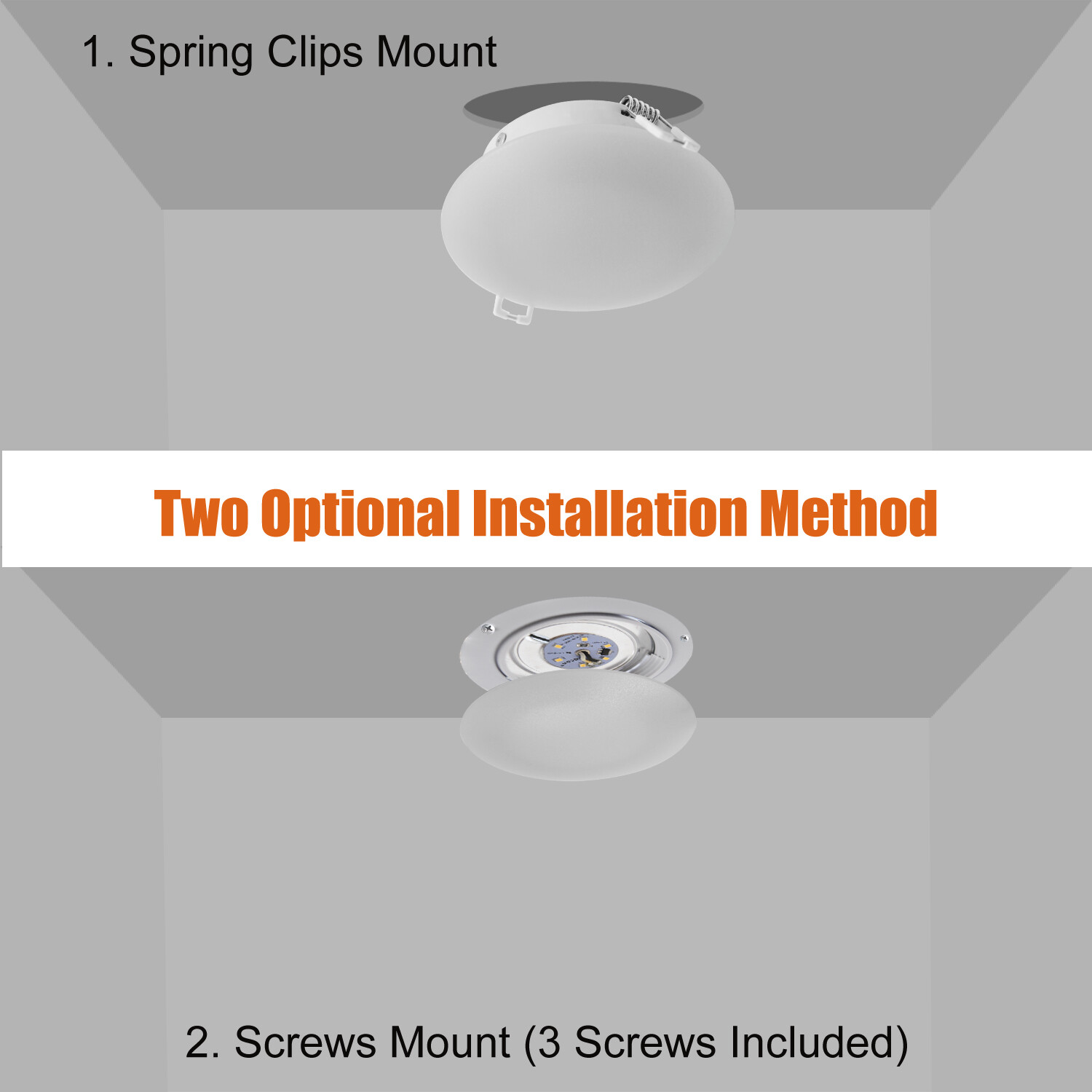 6Pcs 3Inch LED 12V RV Recessed Light Downlight Camper Boat 4000K Neutral White