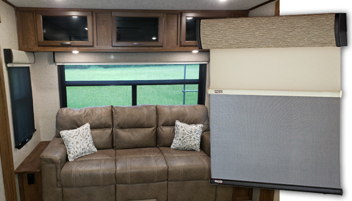 MCD RV American Duo Roller Shade Day Night Solar Shade & Cream Multiple Sizes