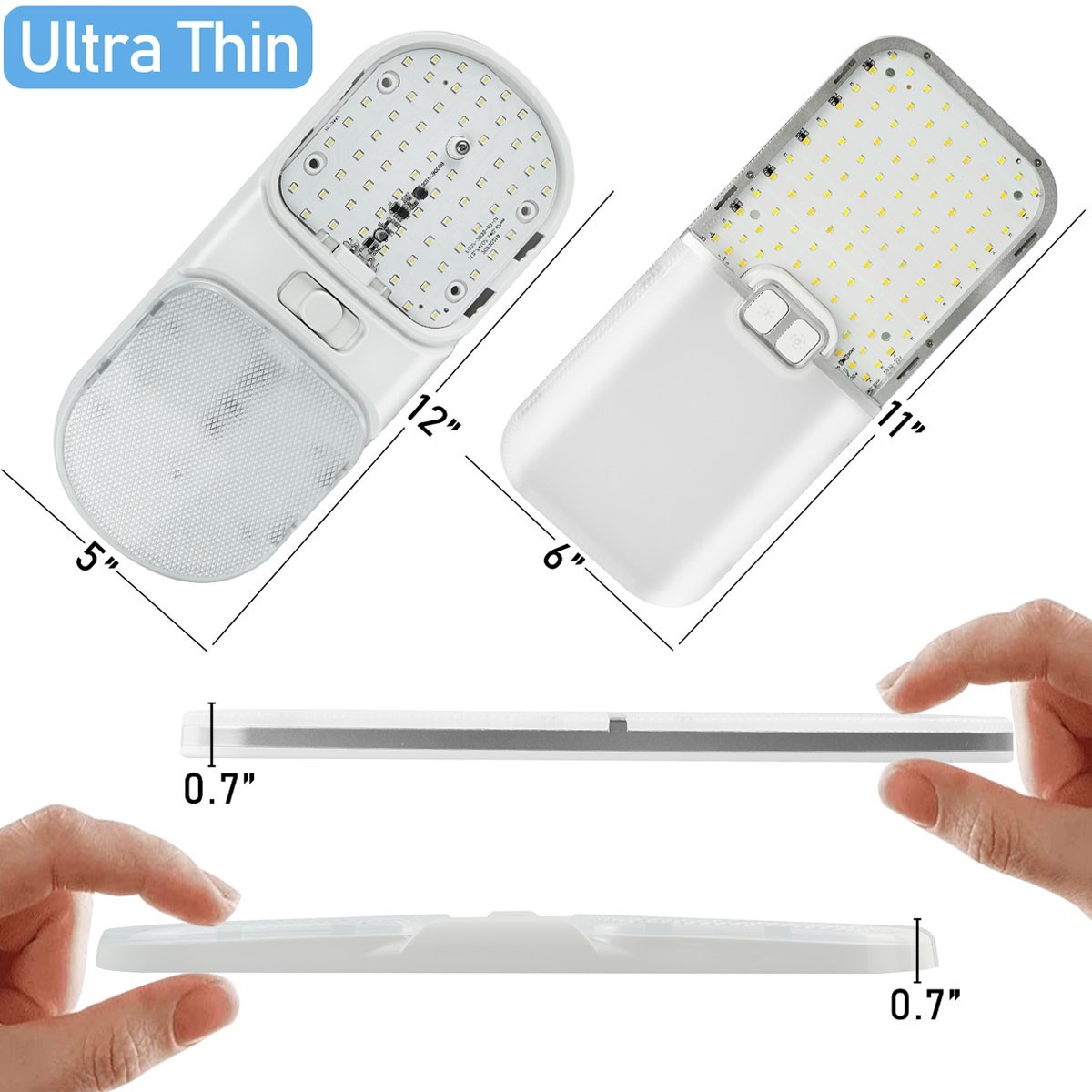 2-10x 12V Led RV Ceiling Dome Light RV Interior Lighting for Trailer Camper Boat
