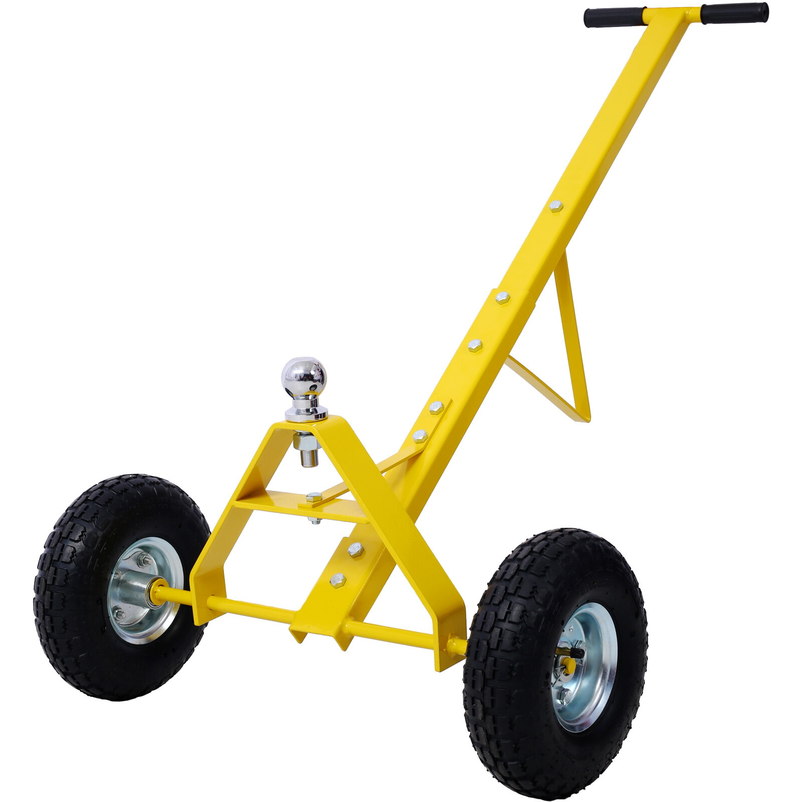 600lbs Trailer Dolly Mover Hitch Boat Camper Hand Dolly w/10″ Pneumatic Tires