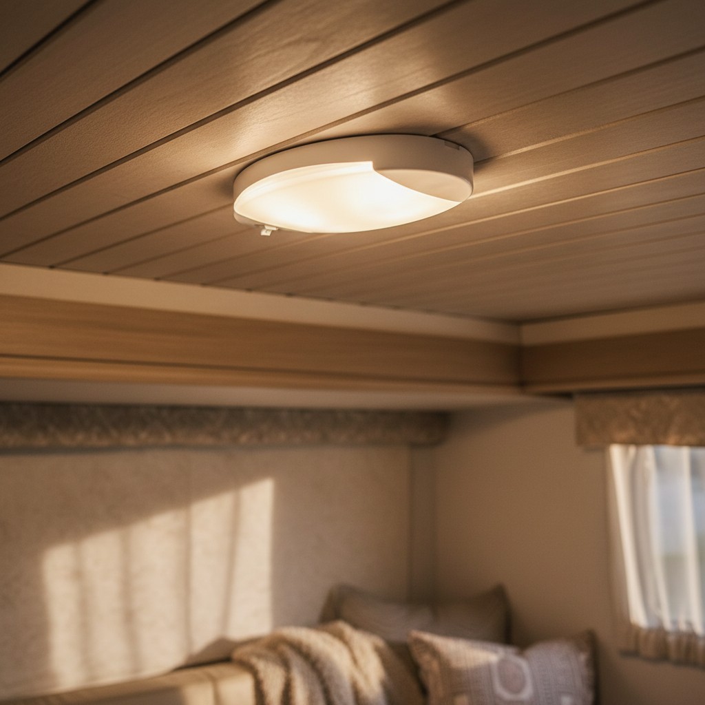 Modern 6-Inch LED Indoor Light for RVs – 4000K Brightness with Built-In Switch