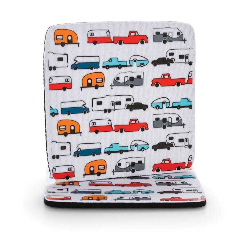 Camco Life Is Better at The Campsite Neoprene Drink Coaster – Fun Multicolor