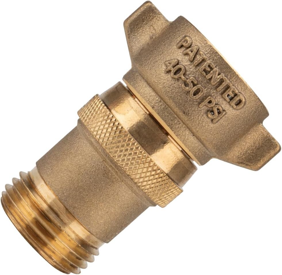 Camco 40055 Brass Water Pressure Regulator – 3/4″, Pack of 1 (1213.1071) (R)