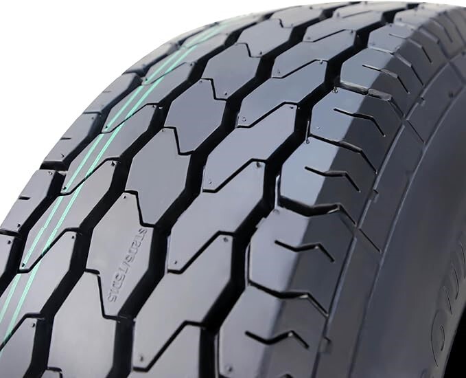 2 Free Country Trailer Tire Rim ST205/75D15 6-Ply C 107L 5 Lug x 4.5″ Silver Mod