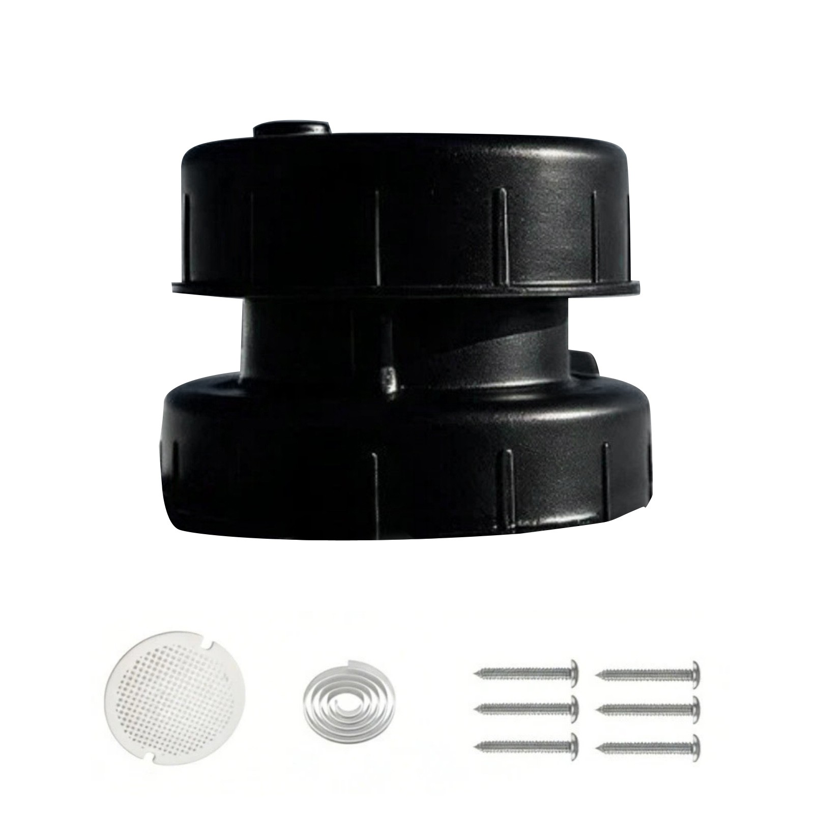 Universal RV Plumbing Vent Cap Replacement 5.3×3 Inch Black For 1-2 3/8 Pipe