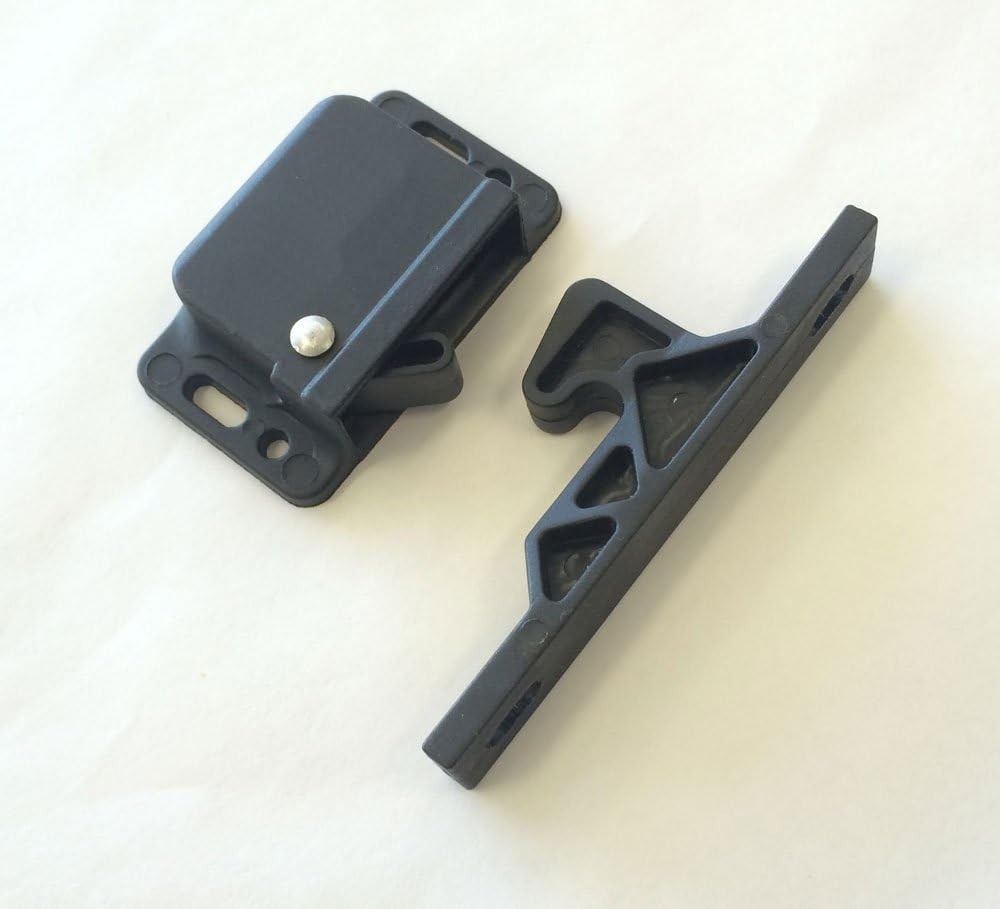 Compliant Black Drawer Latch Set – 10 Pack Grabber Catches for RVs & Boats