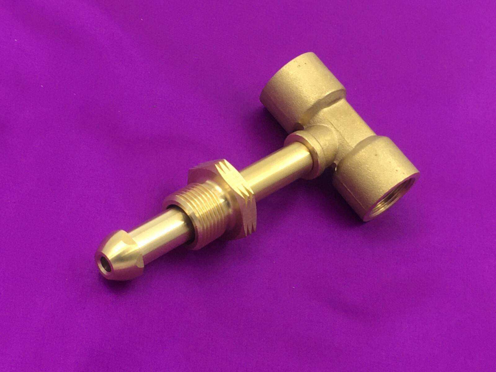 LPG Propane Gas 3 Way Tee Pol Male Extended To 2 X Pol Female TEE Splitter