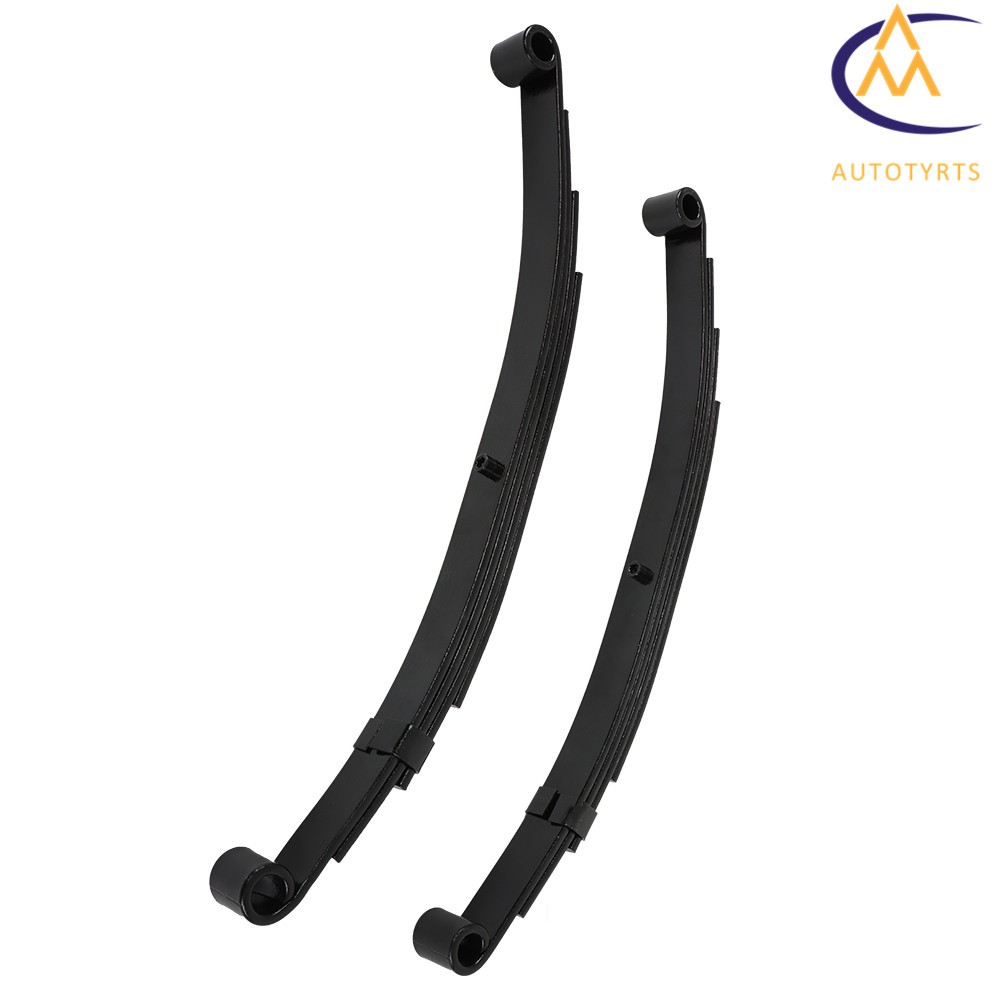 Pair of Trailer Leaf Spring 4 Leaf Double Eye 2500 lbs Cap For 5000 lbs Axle