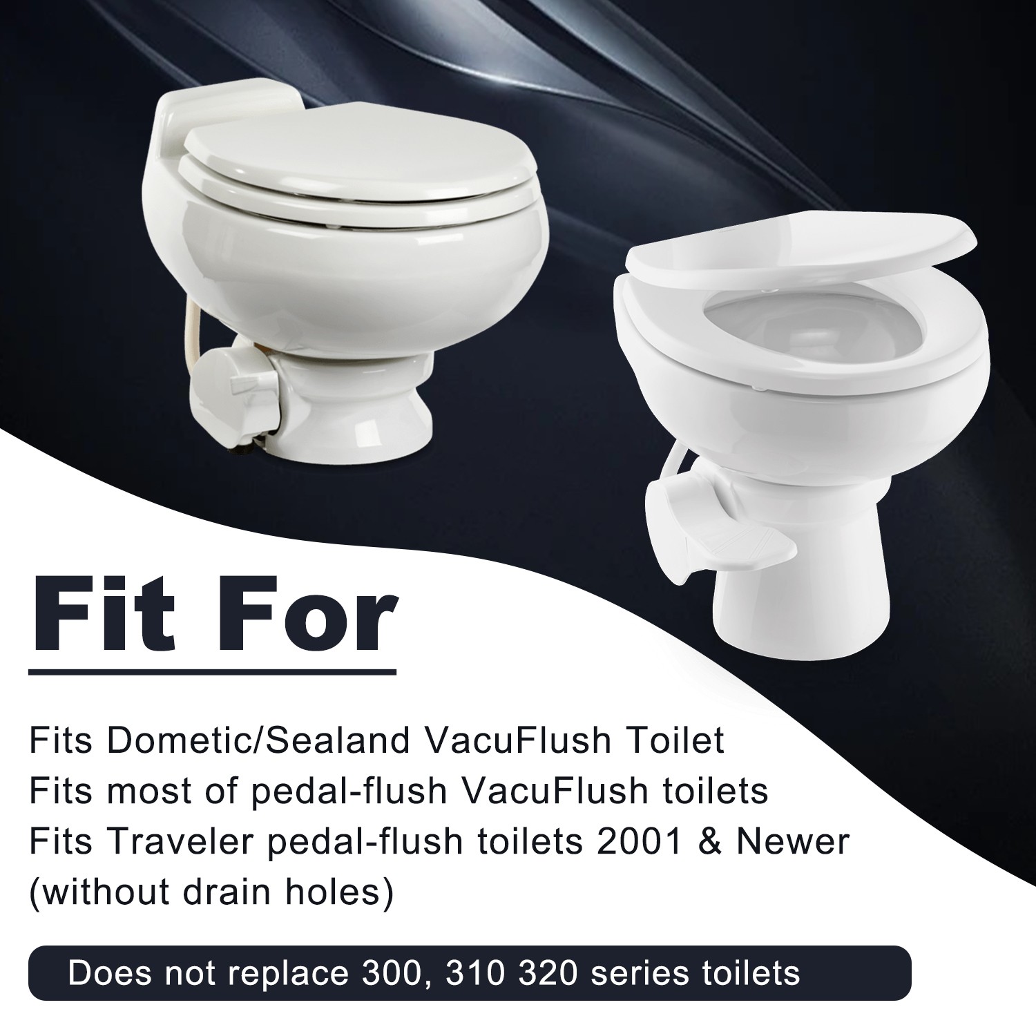 RV Toilet Flush Ball Seal for Dometic 210 510 511 385311462 Sealand 110 111