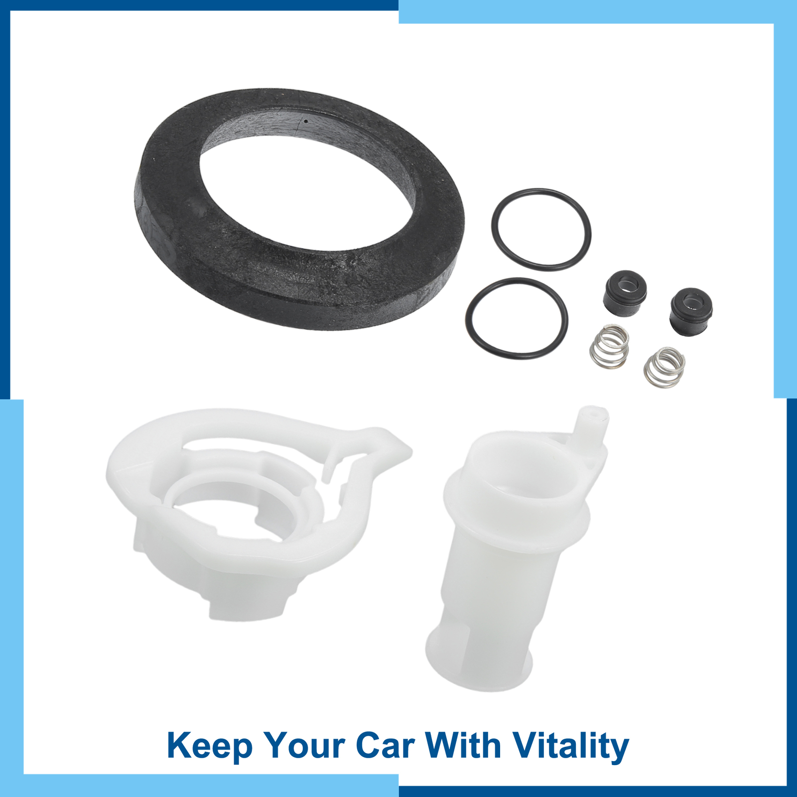 Pack(1) Toilet Water Assembly Valve Kit for Thetford RV Durable Plastic Black