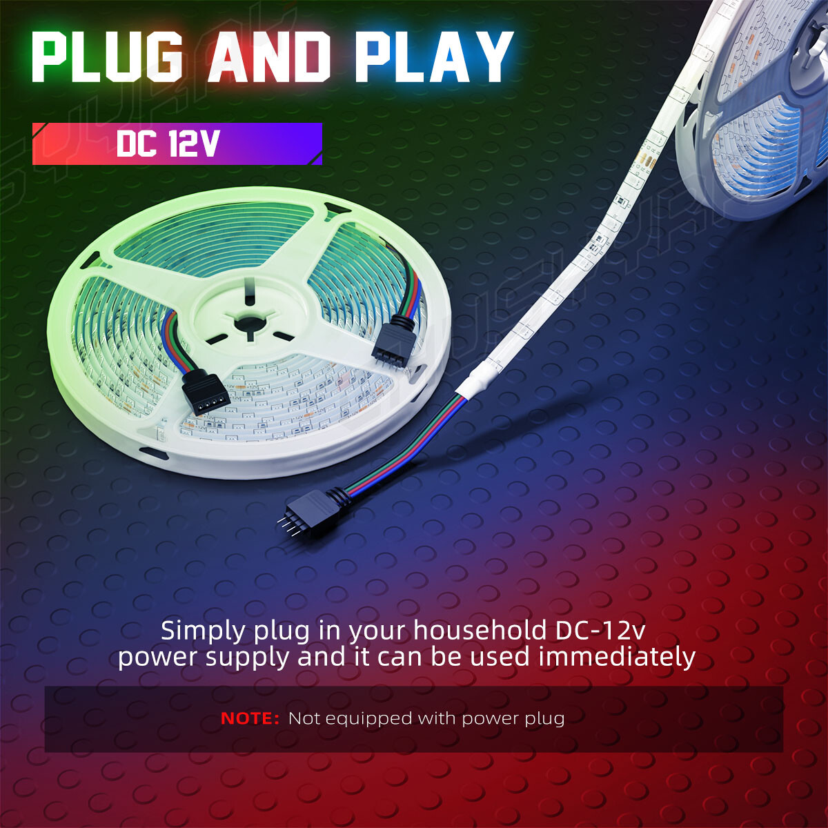 Led light strip for Cars Inside RV Lighting interior Glow Color Remote control