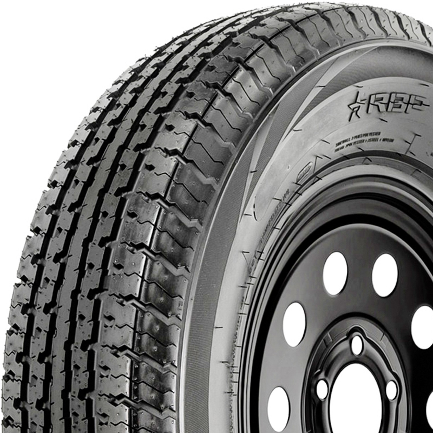 2 Tires 235/80R16 126/122L Load F 12 Ply RBP Conveyor ST All Steel Trailer