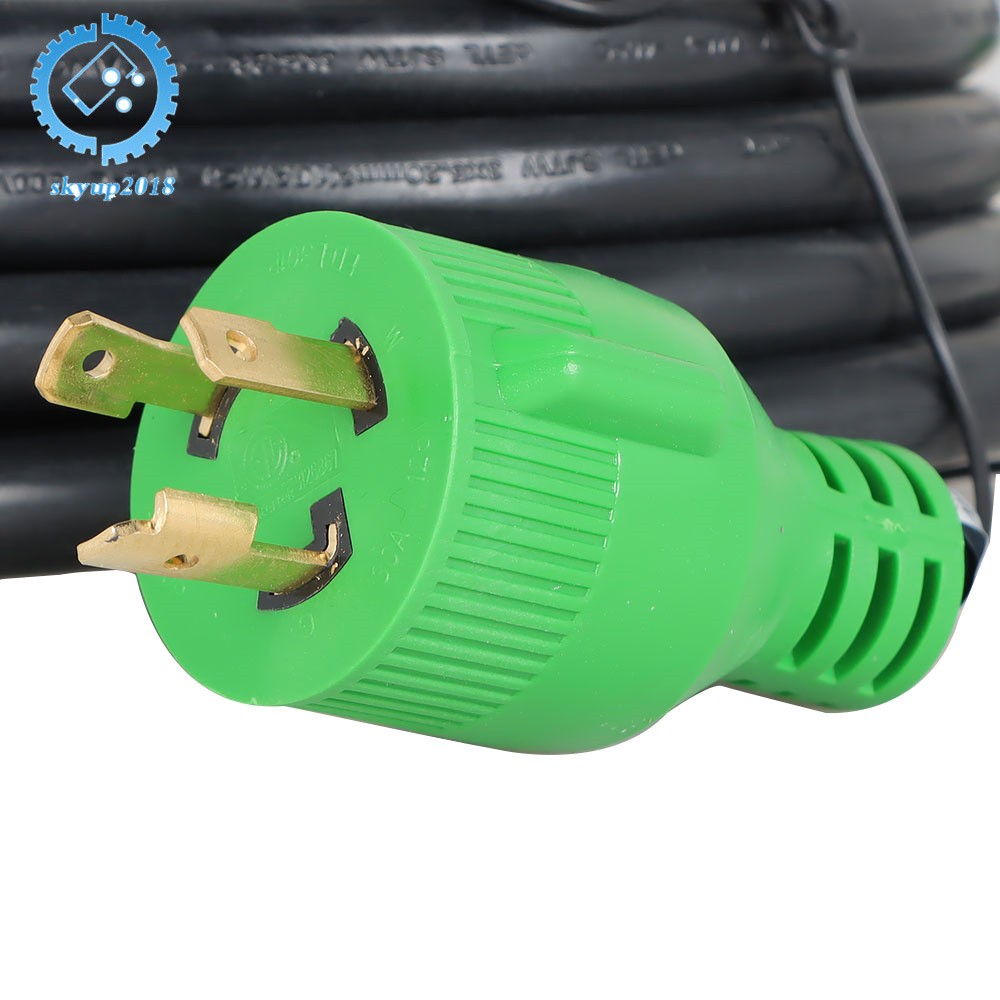 30 Amp 3 Prong NEMA L5-30P/L5-30R 10-100 Feet Generator Extension Cord
