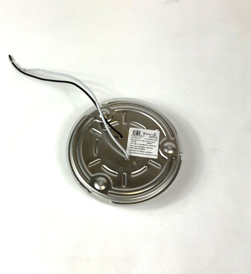 Dream Lighting LED Cabin Lighting Fixture – 4.5″ RV Dome Light 12 V Push Button