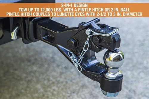 Buyers Products RM62000 6-Ton Receiver Mount Combination Hitch with 2 2 Inch