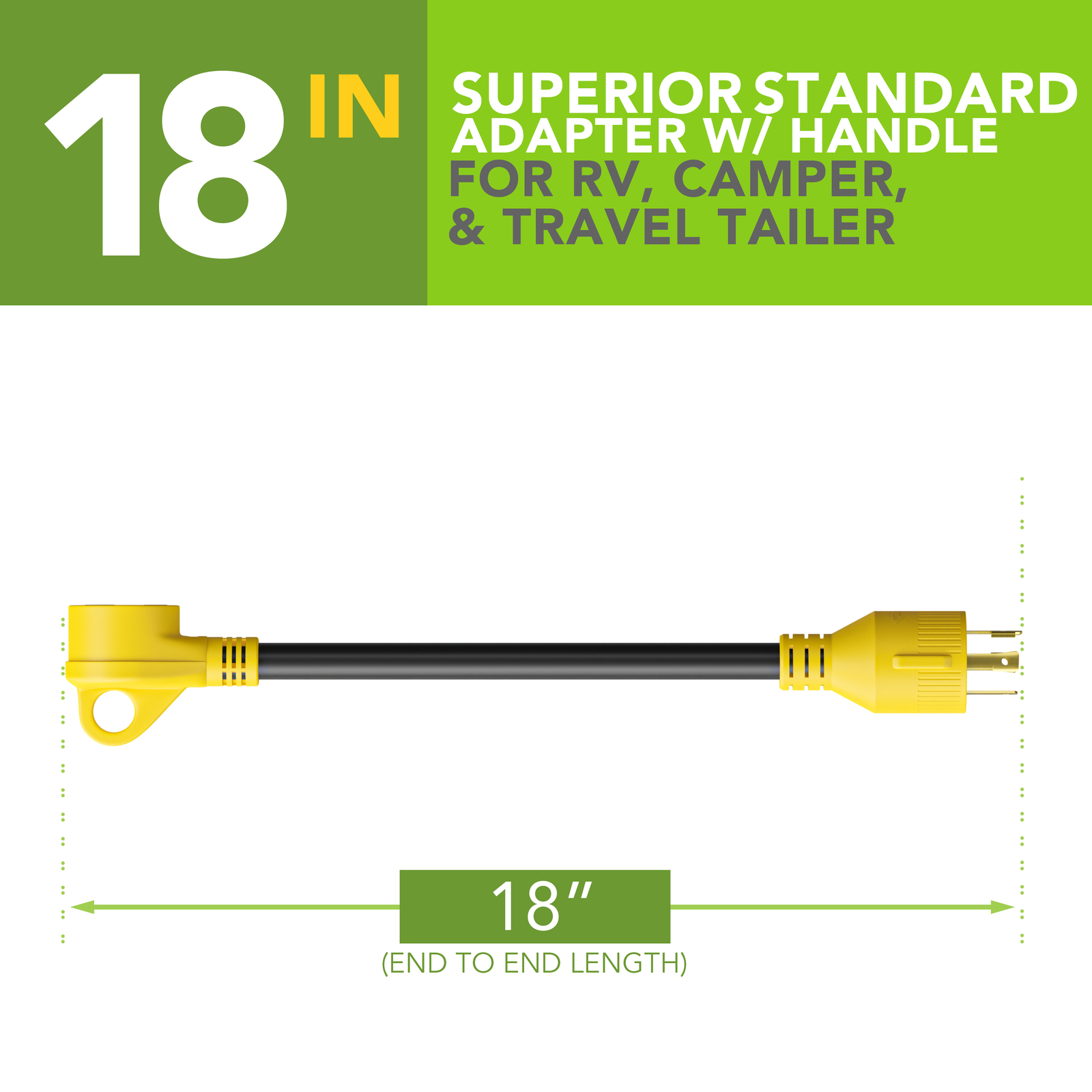 Generator Adapter Cord 4-Prong Twist Lock 30A L14-30 Male to RV 30A TT-30 Female