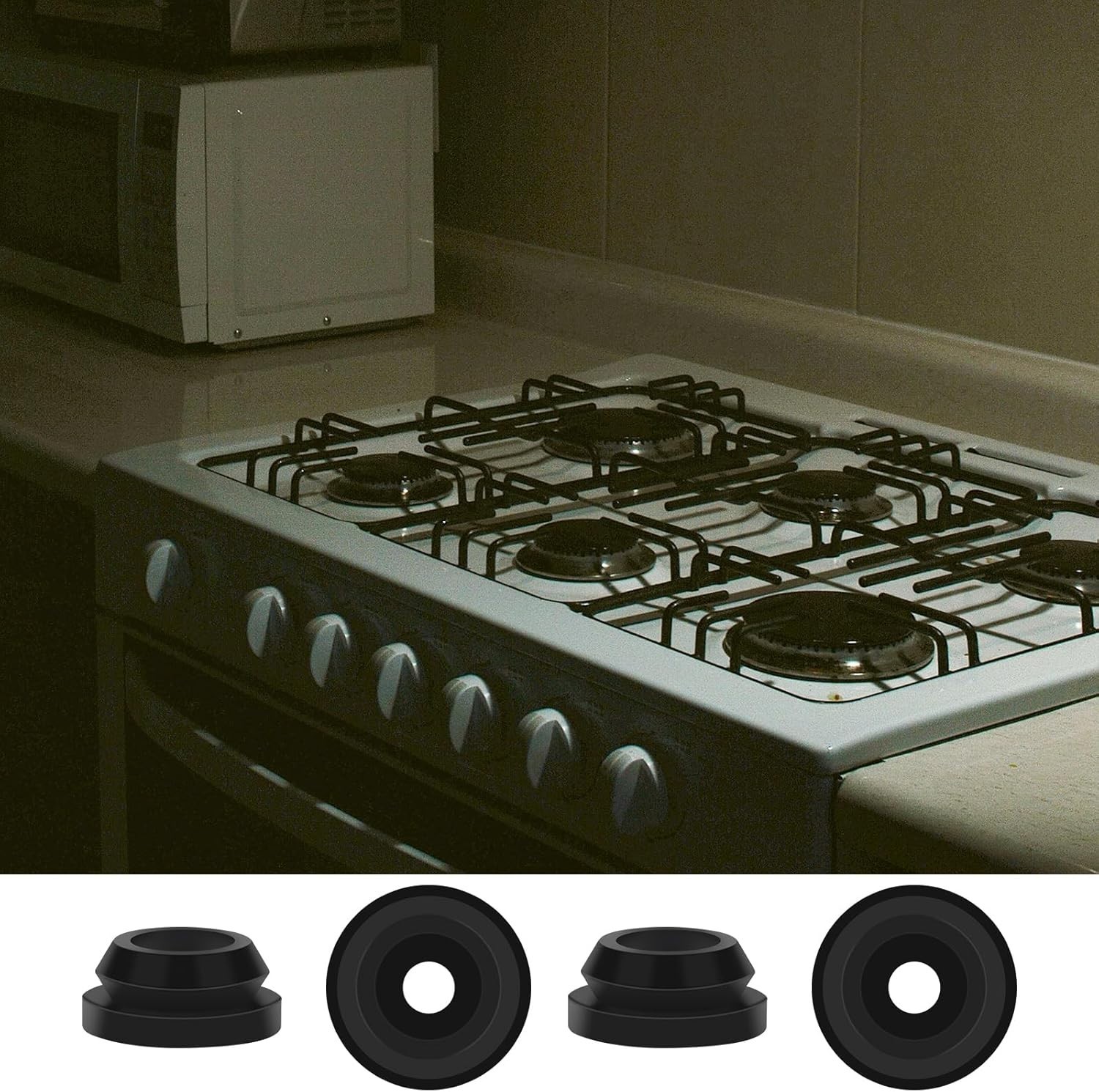 6 PCS RV Stove Top Grommets for Magic Chef & Atwood Stoves – Rubber Kit