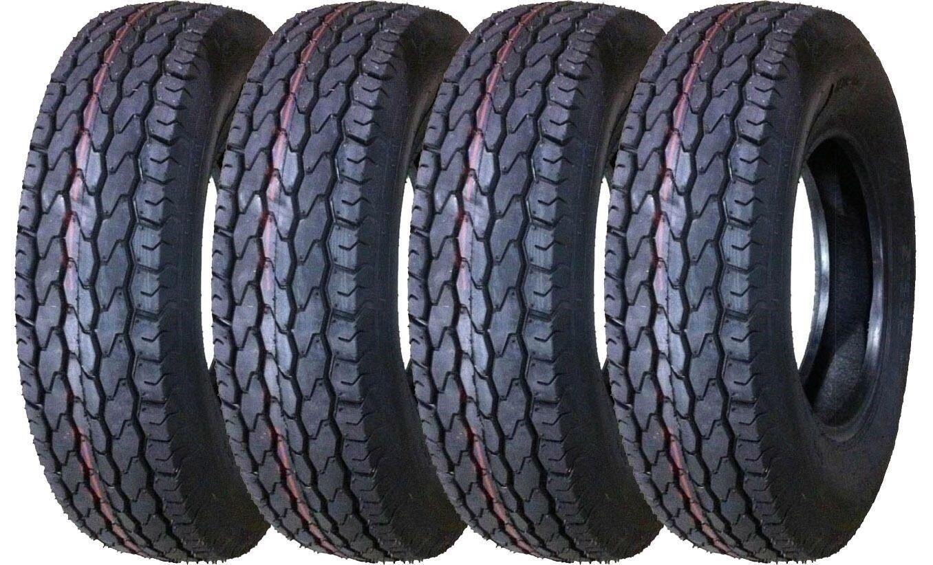 ST225/75D15 225 75 15 H78-15 Free Country Trailer Tires LRD 8PR Bias 11022 Set 4