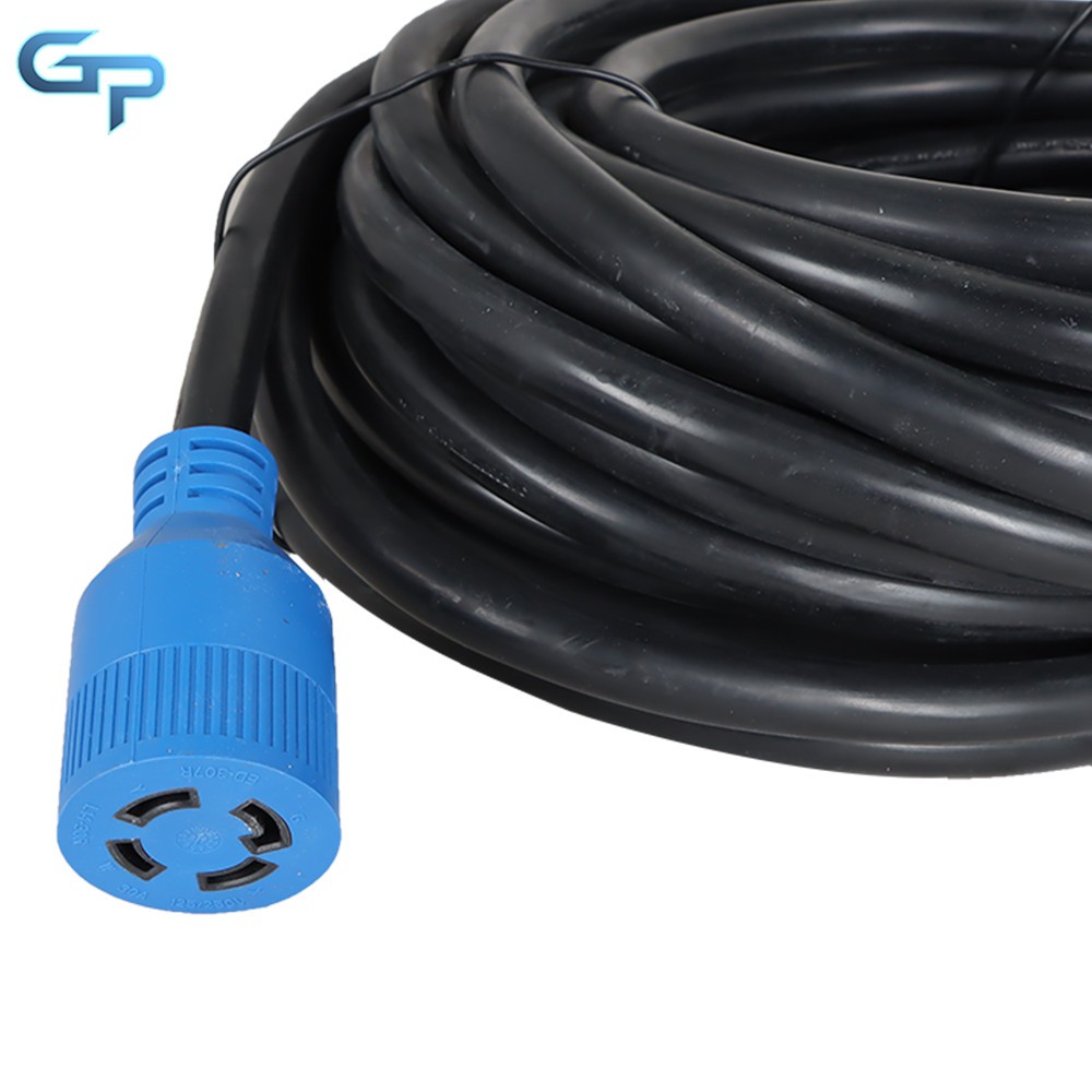 40 FT 30 Amp Generator Extension Cord 4 Prong NEMA L14-30P to NEMA